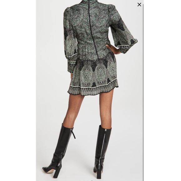 Host pick! Alice + Olivia Tanisha Flare dress with neck tie - Picture 5 of 9